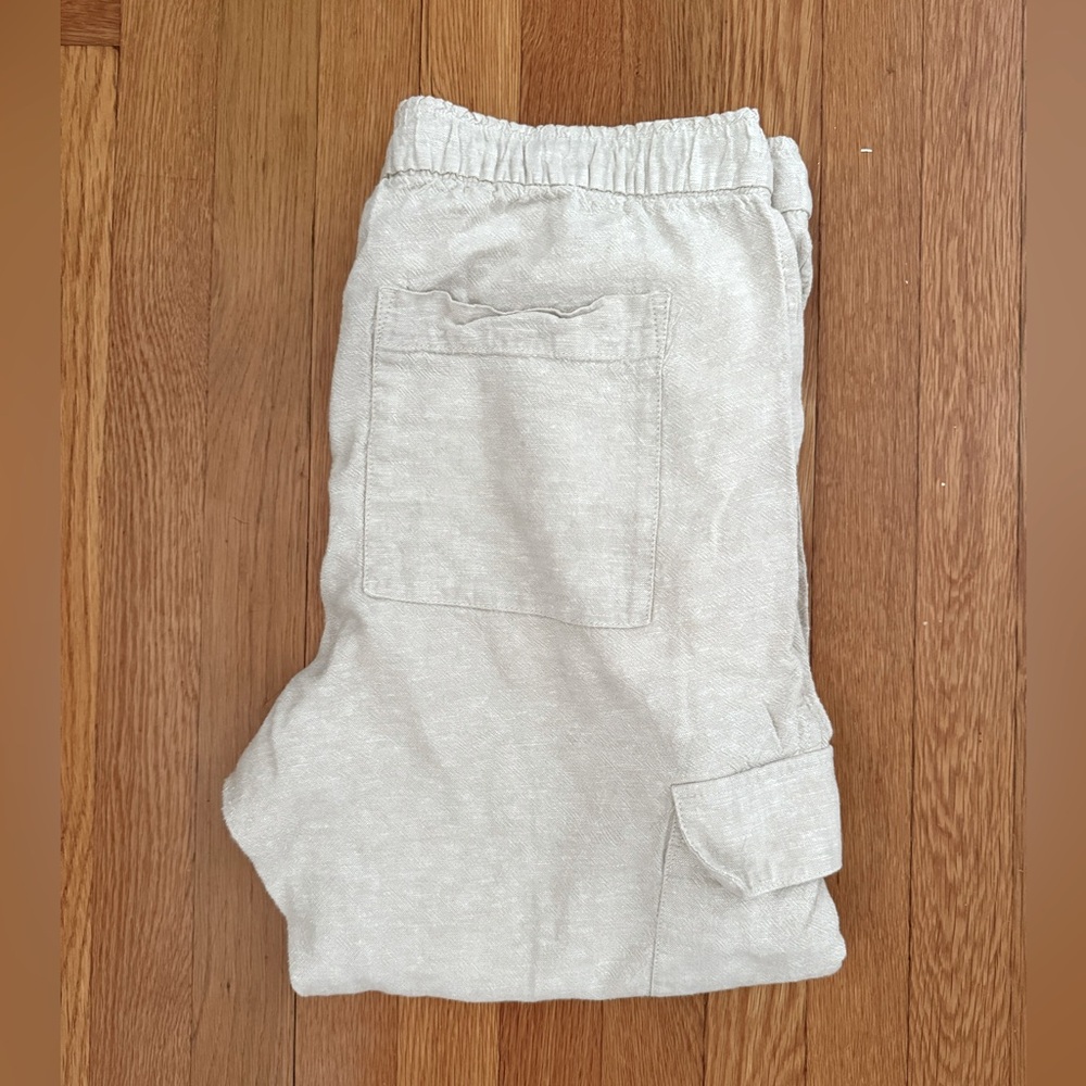 GAP Women’s Light Tan Linen Easy Pants